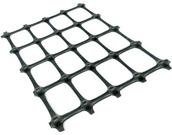 Biaxiální plastová geomřížka použitá v uhelném dole
